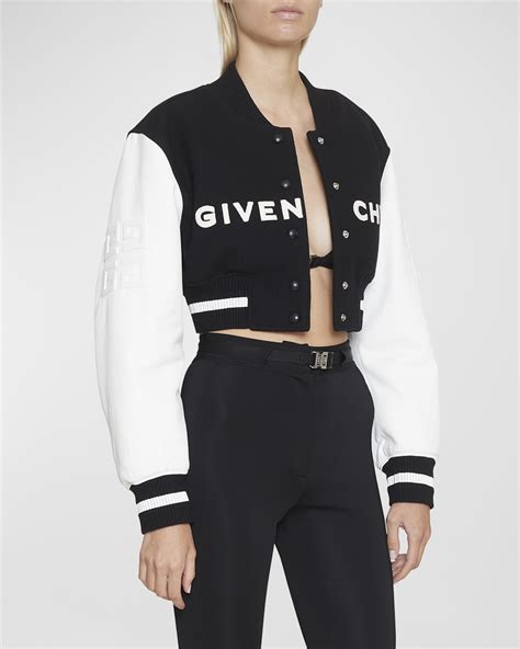 givenchy logo jacket womens|givenchy varsity jacket women's.